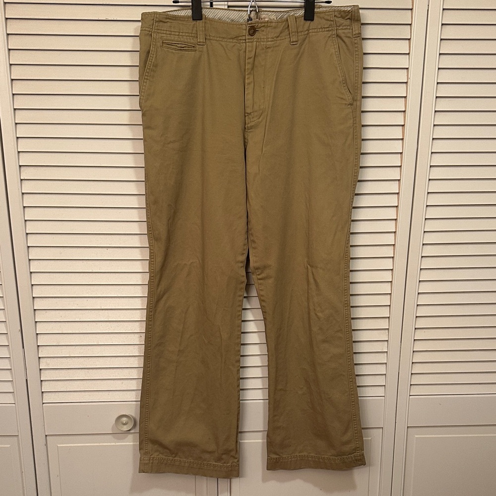 J. Crew Men's Khaki "Broken" Chinos 34 x 32